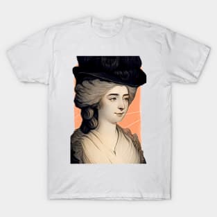 English Novelist Frances Burney illustration T-Shirt